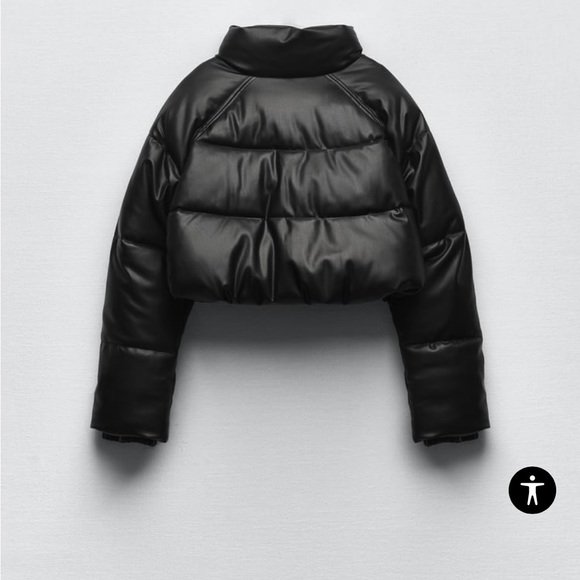 Zara CROPPED PUFFER JACKET - Picture 3 of 10